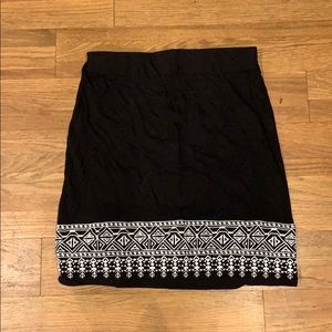 Tribal pattern pencil skirt - comfy!!